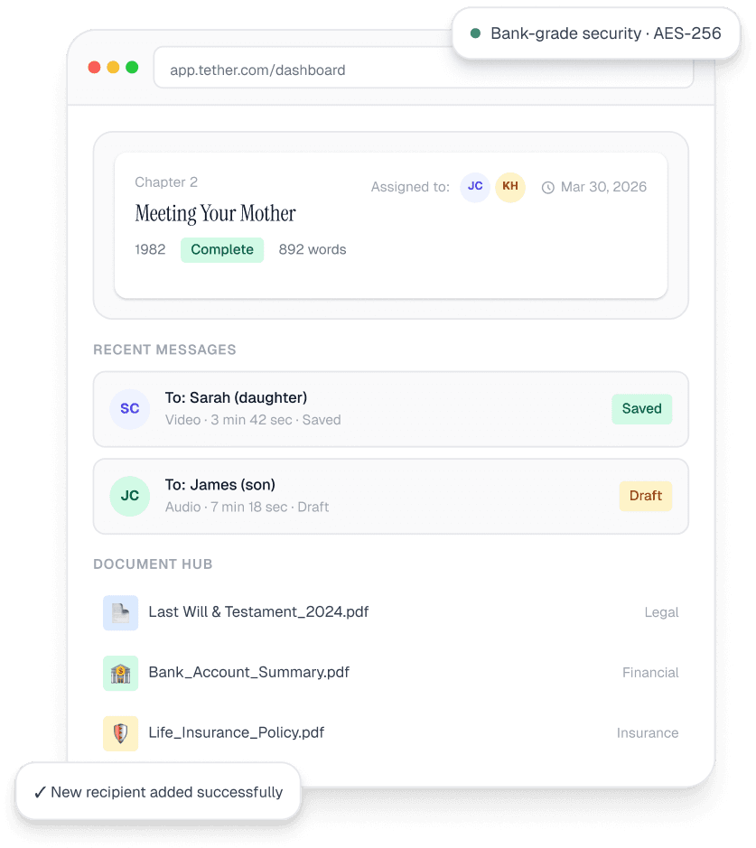 Tether app preview